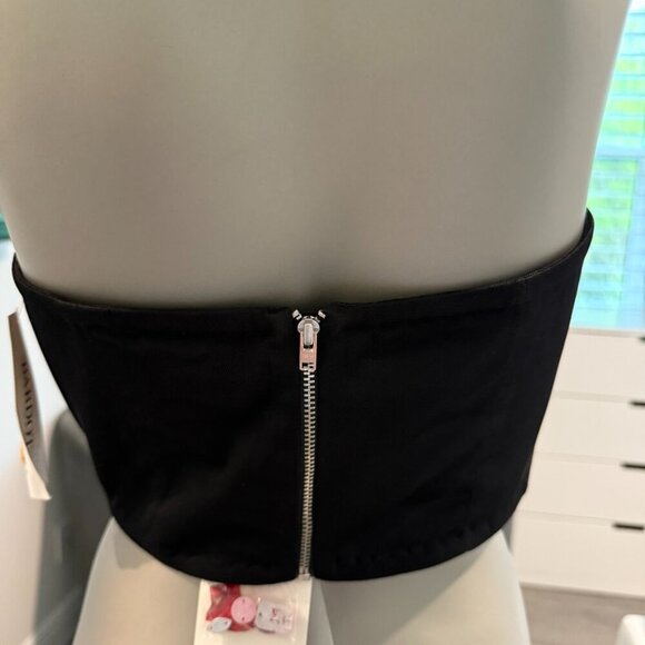 New NWT REVOLVE + Bardot ELENI BEADED BUSTIER Red and Black Size 6 Medium - Picture 8 of 11